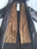 Boys' Costume Set: 1 brown coat and 1 belt. The coat features stylish fake two-piece design with dark and light brown contrast, hooded design for better role-play experience. Perfect set for Halloween and various carnival parties.