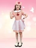 Girls 3Pcs Nurse Costume Set for Halloween & Holiday Party