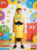 Kids Funny Banana Costume with Cartoon Beard for Halloween & Themed Party