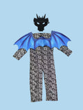 Kids Blue Dragon Themed Costume Set