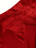 Girls Red Devil Dress Set with Belt & Horn Headband for Halloween