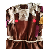 Girls Scarecrow Dress Set for Halloween & Carnival Party