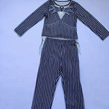 Girls Grey Clown Costume Set for Halloween & Carnival Party