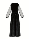 Girls classic witch costume set includes long dress and pointed witch hat. Mesh long sleeves & vintage swirl printed panel. Perfect for Halloween parties, castle themed events and fantasy witch role-play activities.