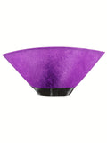 Girls dark witch costume set includes layered long dress, pointed headpiece and choker. Classic black & purple medieval styling. Perfect for Halloween parties, haunted events and fantasy themed role-play.