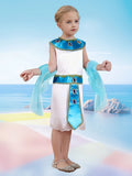 Girls Princess Dress with Blue Shawl for Halloween & Carnival Party