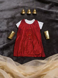 Boys Roman Warrior Costume Set with Tunic, Red Cape & Wristbands for Halloween Carnival