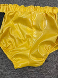 Girls' Outfit: 1pc Top And 1pc Shorts, Short Top Design, Main Color Bright Yellow, Black Contrast Vertical Stripes on Sleeve Outseams, Girls' Halloween And Various Carnival Festival Party Performance Costume