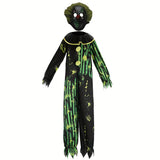 Boys Clown Printed Jumpsuit with Mask for Holiday Cosplay