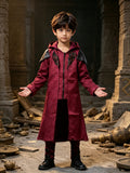 Gothic Punk Hooded Cape Costume for Halloween & Masquerade Party