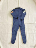 Boys Solid Astronaut Jumpsuit with Printed Details, Stand Collar for Shows & Festivals
