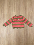 Kids Horror Striped Top Skull Pants Costume Set