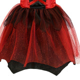 Girls Devil Dress Set with Headband for Halloween & Stage Performance