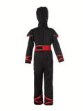 Boys Black Ninja Warrior Costume Set for Halloween Carnival Stage Performance