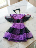 Children's Halloween Fancy Dress Set, Bright Pink and Green Costume for School Shows