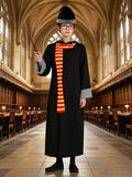 Boys Hooded Wizard Robe Costume Set for Halloween & Masquerade