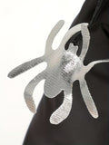 Girls White Spider Print Witch Costume Dress Set