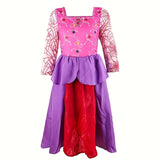 Girls Long Sleeve Printed Dress for Halloween & Carnival Party