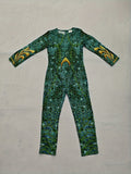 Girls Full Print Jumpsuit with Sea King Pattern for Halloween & Masquerade