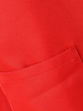 Teen Red Jumpsuit Clown Costume for Halloween Party & Stage Show