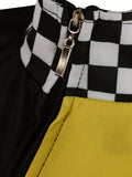 Kids Black & Yellow Race Car Driver Costume with Hat