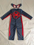 Boys Padded Muscle Jumpsuit Set All-over animal print + digital print eye mask, ideal for festivals and performances.