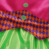 Girls 2-Piece Outfit: Dress + Headband Rose red suit-collar dress with bow, contrast-color hat-style headband. For parties and performances.