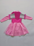 Girls Pink Pilot Dress with Detachable Wings for Halloween Party