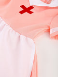 Girls 3Pcs Nurse Costume Set for Halloween & Holiday Party