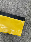 Girls' Outfit: 1pc Top And 1pc Shorts, Short Top Design, Main Color Bright Yellow, Black Contrast Vertical Stripes on Sleeve Outseams, Girls' Halloween And Various Carnival Festival Party Performance Costume