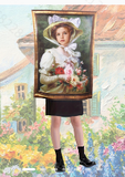 Kids Vintage Painting Frame Costume Tunic