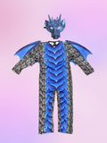 Kids Blue Dragon Themed Costume Set