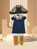 Boys Costume Set with Hat, Wristbands, Top & Belt for Halloween Carnival