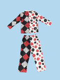 Boys' stylish suit set features spliced blazer with half solid half plaid texture and solid trousers. Three-dimensional tailoring fits kids well, breathable, durable and wrinkle-resistant. Elegant kids formal outfit for formal events and daily wear.