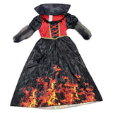 Girls Witch Long Dress for Halloween, Christmas & Carnival Party