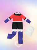 Girls' Print Set: 1pc Clear Print Round Neck Romper with 1pc Headband, Vibrant Colors, Soft And Comfortable Fabric, Easy Fashion Design. Girls' Clothing Set, Halloween And Various Festival Costumes